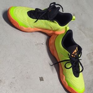 Nike Neon Green and Orange basketball shoes